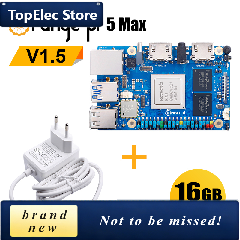 Orange Pi 5 Max Rk3588 - Плата для разработки TopElec OrangePi 5